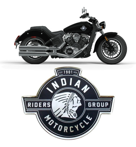 Adesivo Emblema Resinado Indian Motorcicle Ad001