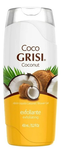 Jabón Líquido Corporal Grisi Neutro Exfoliante Coco 450 Ml