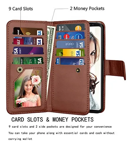 Funda Para Galaxy S9 Plus Cafe Piel Sintetica -3