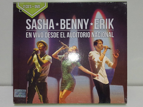 Sasha Benny Erik Cds Dvd En Vivo Desde El Auditorio Nacional