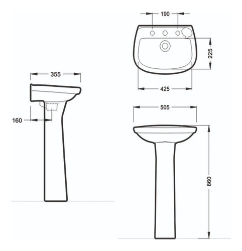 Imagen 7 de 10 de Sanitarios 5 Piezas Inodoro Mochila Bidet Capea + Envio