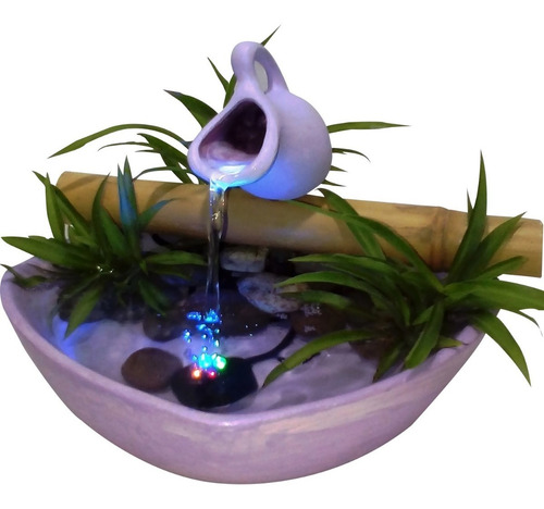 Fuente De Agua Con Luz Led Variedad De Colores