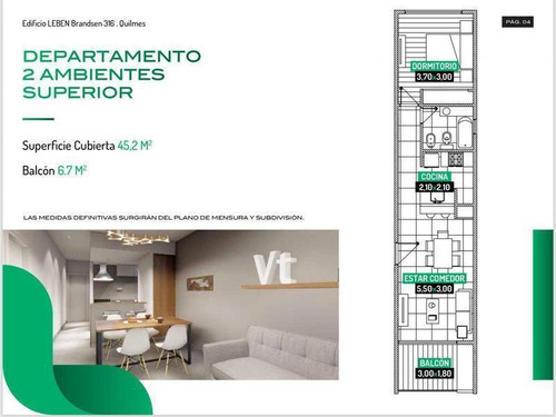 Departamento 2 Ambientes De Pozo Quilmes