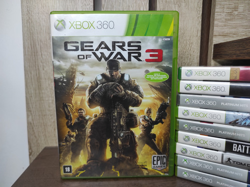 Jogo Gears Of War 3 Original Para Xbox 360 - Mídia Física (Usado)