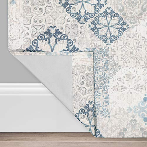 Cortina Con Ojales Para Dormitorio 102 X 213 Cm Azul