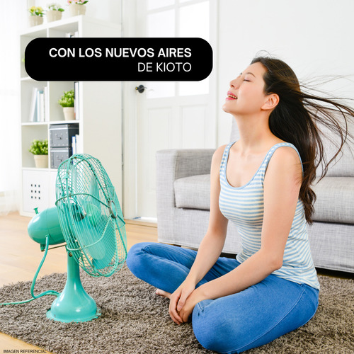 Ventilador Pedestal Industrial 90w 3 En 1 Kioto 18 Metalico Estructura Negro Diámetro 18 Material De Las Aspas Metal