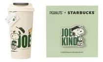 Comprar Set Termo Starbucks Peanuts 2025 Acero Y Pin Joe Kind Snoopy Blanco