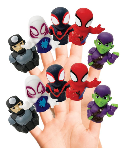 Spidey & His Amazing Friends 10 Piece Finger Puppet Set - Pa