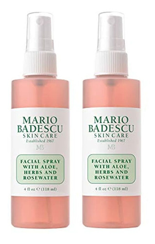 Spray Facial  Con Sábila Hierbas Agua Rosas 236ml X2uds