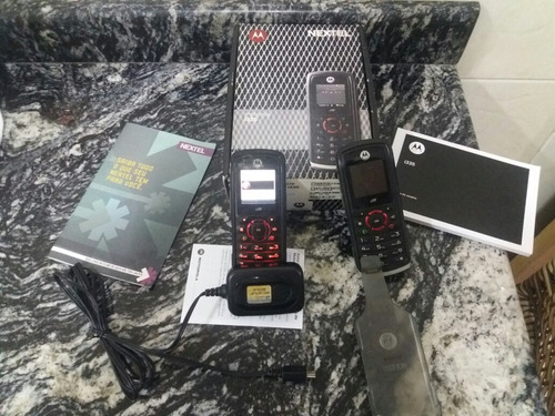 Motorola I335 Rádio Nextel 2 Aparelhos Caixa + Manual