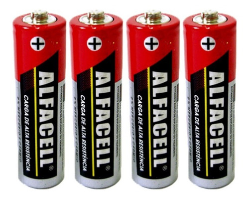 Pilha Normal Comum Aa 2a R6p 1,5v Alfacell Cx 60 Un Atacado