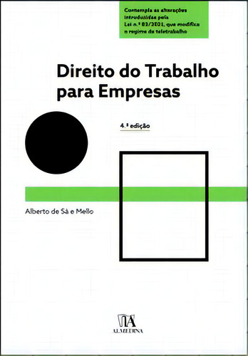 Direito Do Trabalho Para Empresas, De Mello E. Editora Almedina, Capa Mole Em Português, 2022