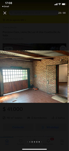 Se Alquila Casa, Zona Malvin!!!!