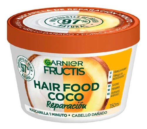 Mascarilla Capilar Repara 1min Garnier Fructis Coco 350ml