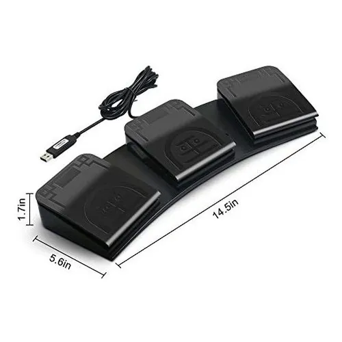 Pedal Usb Pcsensor Para Pc, Interruptor De Triple Pie Progra