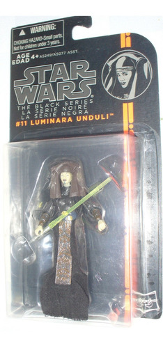 Star Wars The Black Series #11 Luminara Unduli Linea Naranja (Usado)