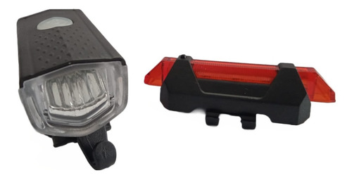 Kit Luces Led Recargables Usb Para Bicicleta - Gp Store