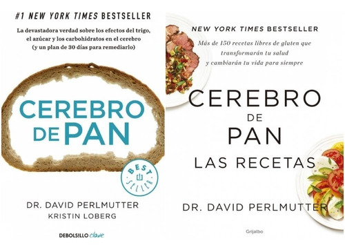 Pack David Perlmutter - Cerebro De Pan + Recetas