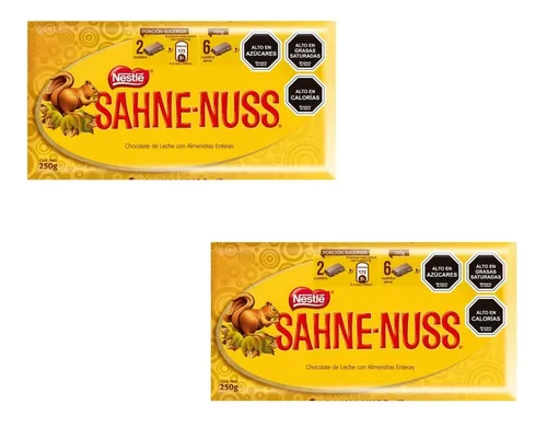 X2 Nestl Sahne Nuss 250g Chocolate Chile Ao Leite C am ndoa