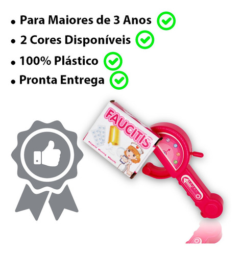 Imagem 3 de 7 de Kit Medico Infantil Exibição Microscópio Regua De Medição