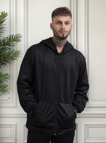 Casaco Corta Vento Masculina Casaco Capuz Flanelada Dryfit