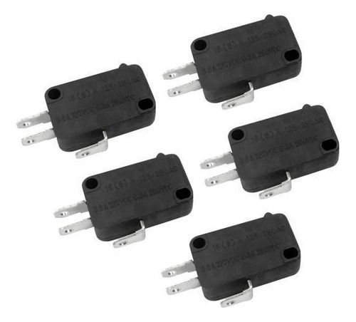 6x 5 Piezas 15a 250vac Botón Spdt 1no 1nc Micro Switch