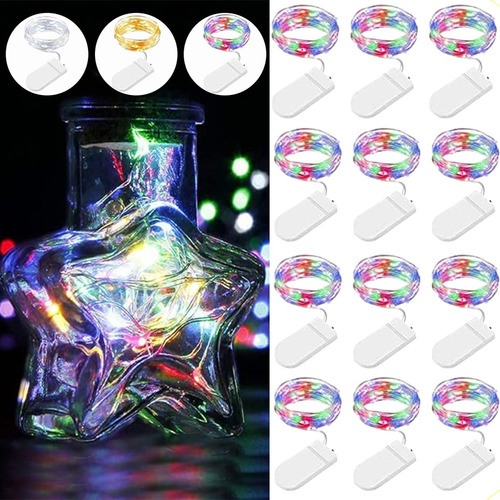 . Luces De Hadas Con Pilas Luces Cadena Luz 2m 20led 12pack