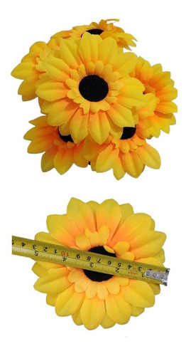 Ramo De Girasoles X 7 Flores Artificiales Decorativas Evento