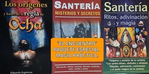 Santería/ Ocha/ Ritos, Adivinación Y Magia/ Paquete De 3 Ls.