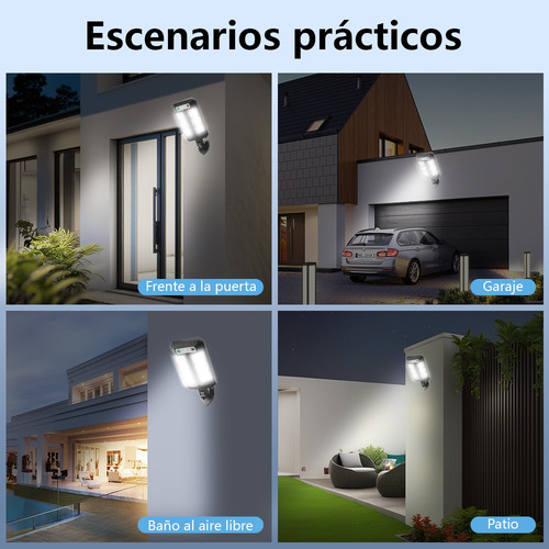 Lámpara Led Solar Exterior Luz Con Sensor De Movimiento Dt229-2