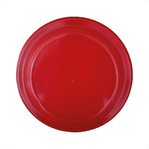 Frisbee Disco Voador Resistente Cachorros Pet Médio 21,5cm Cor Vermelho