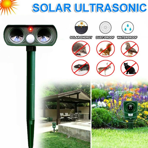 Repelente Solar Para Animales, Perros, Gatos, Pájaros, Conej