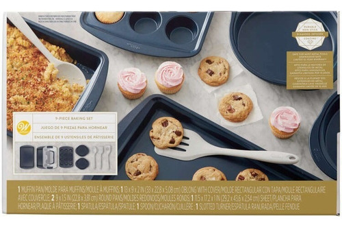 De Moldes Cupcakes Charola Redondo C/9 Pzas 2106-0-0141 Color Azul