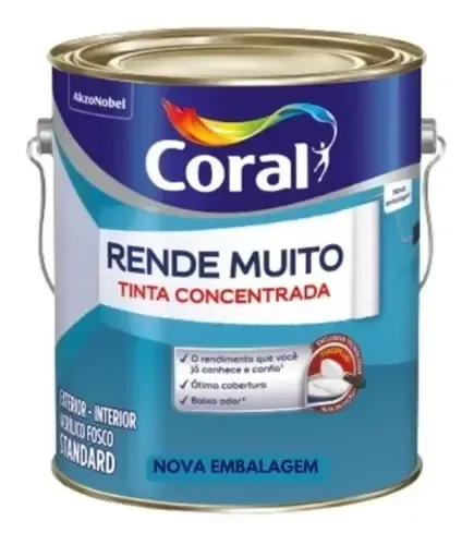 Tinta Acrílica Parede Fosca Rende Muito Coral Cor Laranja Maracatu 3,2L