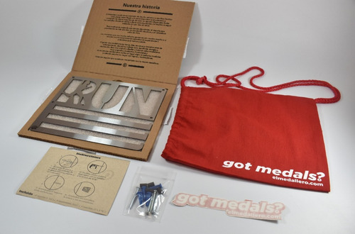 Imagen 4 de 6 de Medallero 10k Porta Medallas Personalizado Gratis