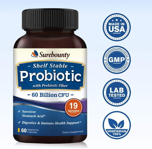Enzimas Digestivas Probioticos 60 Billones 60 Caps Eg E17 Sabor Sin Sabor