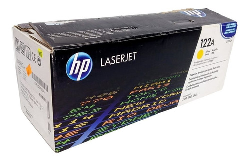 Toner Hp 122a Q3961a Amarillo Original Con Caja Maltratada