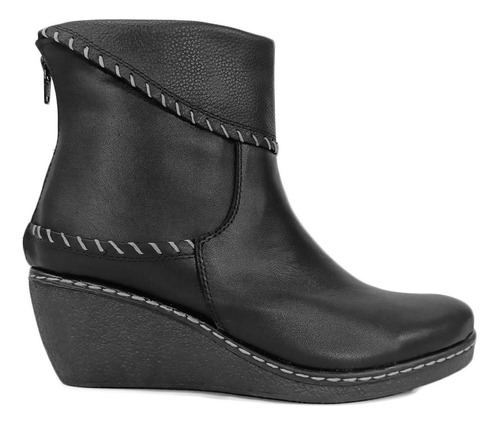 Botas Botinetas Mujer Cuero Vacuno Taco Chino Hot Rimini