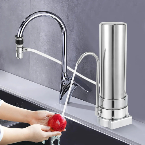 Filtro Purificador De Agua Sobre Mesada Acero Inoxidable Top