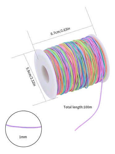 Hilo De Nylon Hacer Pulseras, 100 M/109 Yardas Hilo Elã...