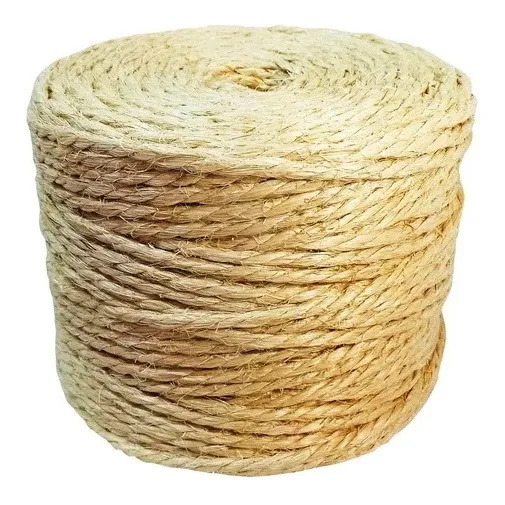 Corda De Sisal 50 Mts, Arranhador E Artesanato Em Geral 6mm Natural