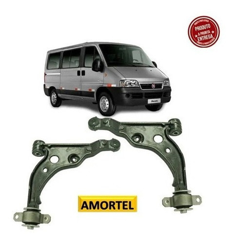 Imagem 2 de 7 de Par Bandeja Suspensão Diant Completa Fiat Ducato