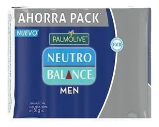 Jabón En Barra Palmolive Neutro Balance Men Pack 4 Piezas De