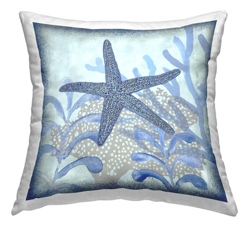 Stupell Industries Navy Coral Reef Starfish By Erica Christo