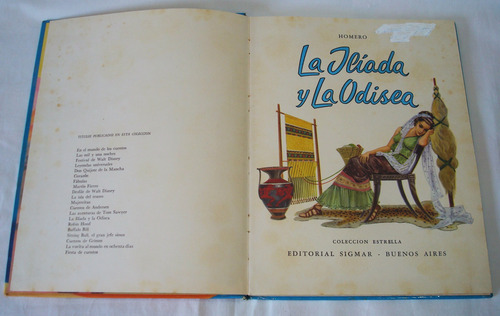 La Iliada Y La Odisea. Editorial Sigmar. Año 1974 (Usado)