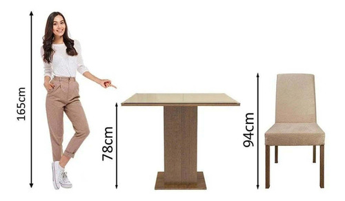 Juego De Comedor Mesa De Vidrio Con 4 Sillas - Balton Hogar