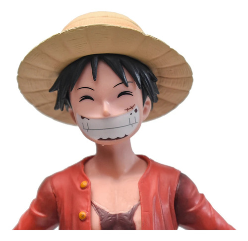 Figura One Piece 26cm Monkey Luffy Três Forma De Rosto