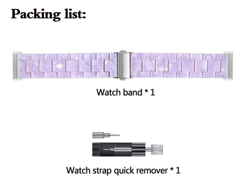 Resin Watch Band, Fashion Replacement Wristband Strap Compat