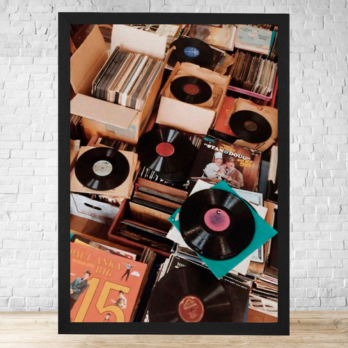 Cuadro Hip Hop 30x40 Con Vidrio Listo Para Colgar C409 Negro Clasico