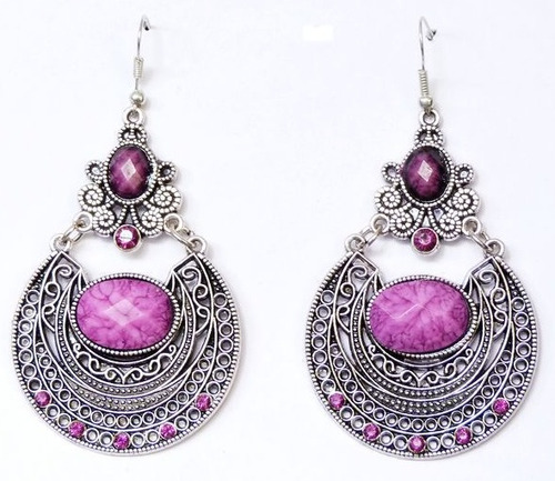 Aretes Vintage Morado